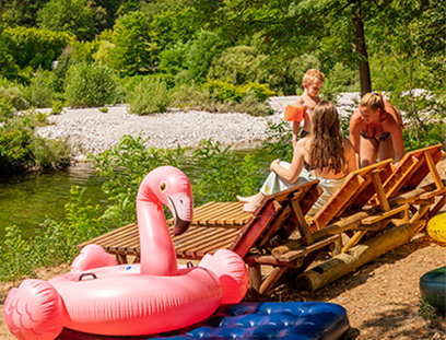 camping familial bord de riviere