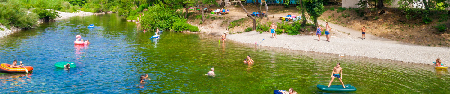 camping cevennes plage bord de riviere